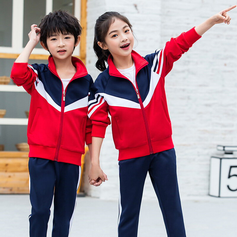 新款韩版中学生休闲学生装学院风开学季校服套装小学生班服运动服