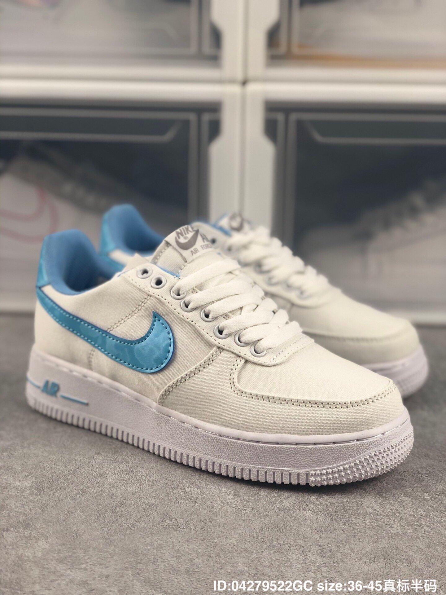 nk air force 1 low 空军一号 帆布板鞋真标