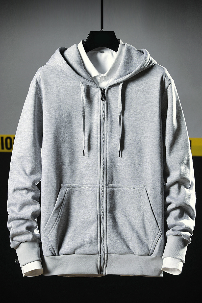 逸凯服饰w011款式连帽开衫青少年秋季卫衣男支持一件代发.