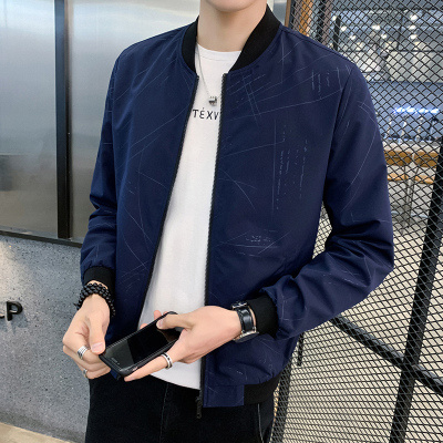 2021春装新款男士夹克韩版潮流帅气棒球服外套上衣男