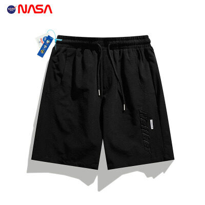 NASA潮牌日系复古五分裤男士2023新款夏季休闲百搭运动裤男生短裤