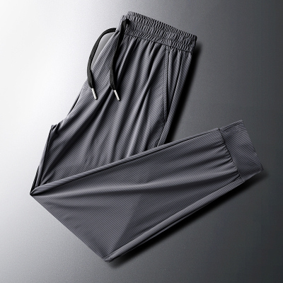 空调冰丝裤男2021年夏季新款男士薄款休闲运动裤