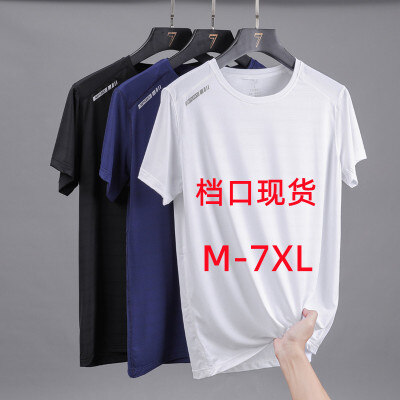【档口现货】2024新款二开夏季T恤男女情侣冰丝T高品质四针六线大码直播爆款