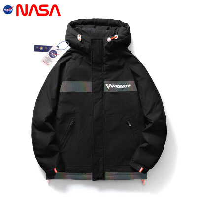 NASA联名男士棉衣2022年新款ins冬装加厚潮牌外套休闲连帽棉服