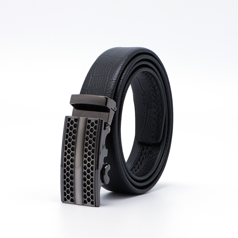 男士真皮牛皮自动扣腰带商务休闲皮带