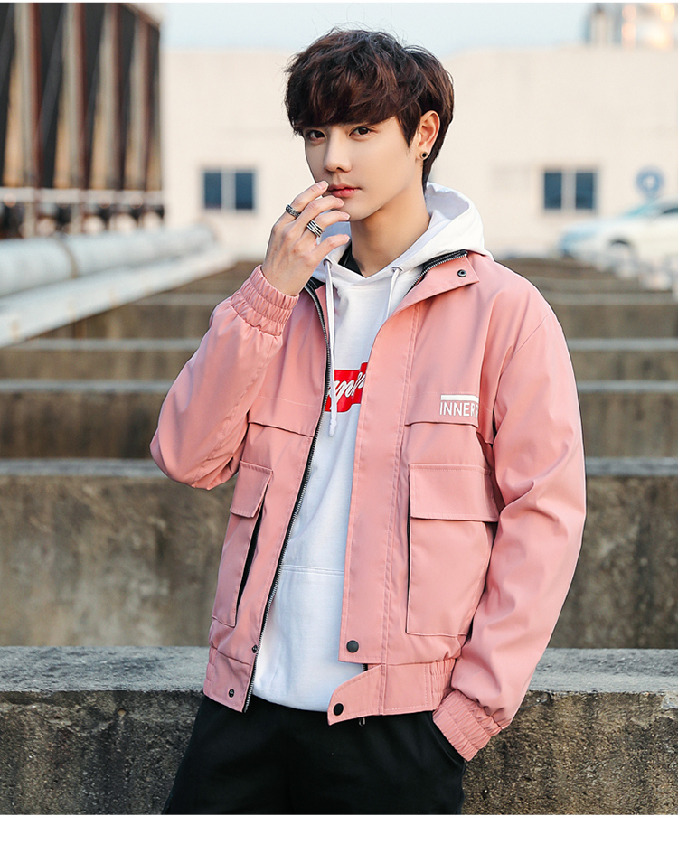 夹克外套男士2019新款韩版潮流春秋季流行帅气休闲衣服潮牌