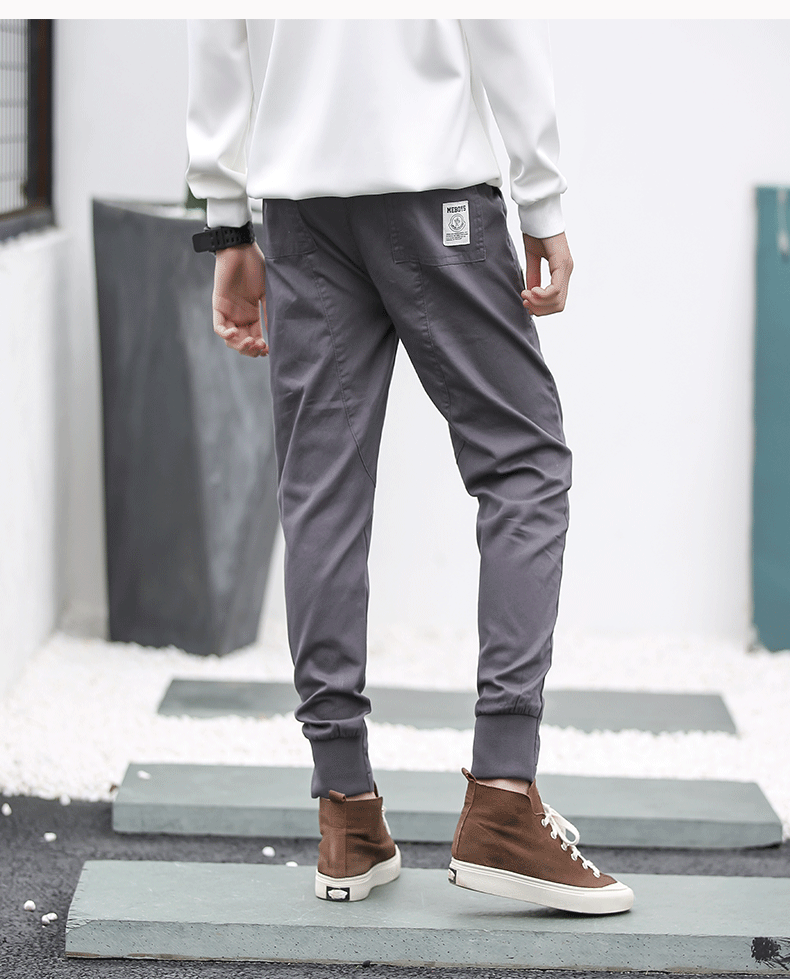 2019春夏新款工装裤宽松束脚裤休闲裤青少年运动裤子一件代发