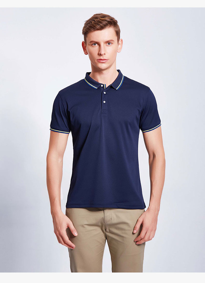 短袖polo衫男女情侣款翻领商务休闲纯色工作服文化衫体恤