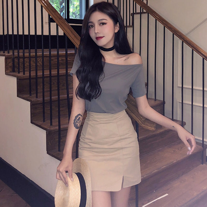 新款网红洋气减龄高冷轻熟御姐风套装裙子显瘦两件套女夏气质