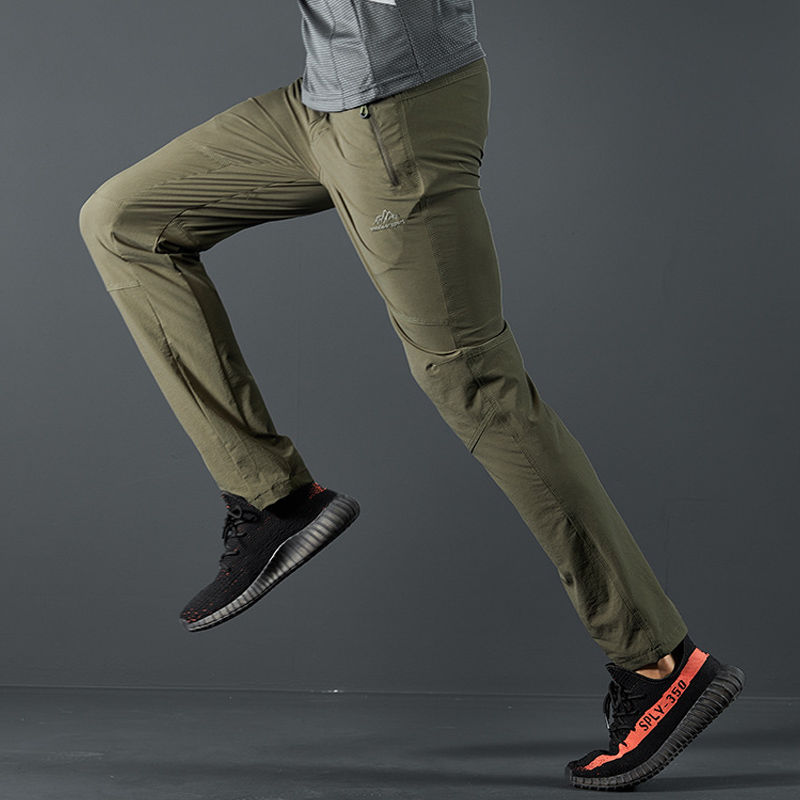 户外速干裤男夏季薄款宽松运动裤2019新款透气弹力休闲快干登山裤