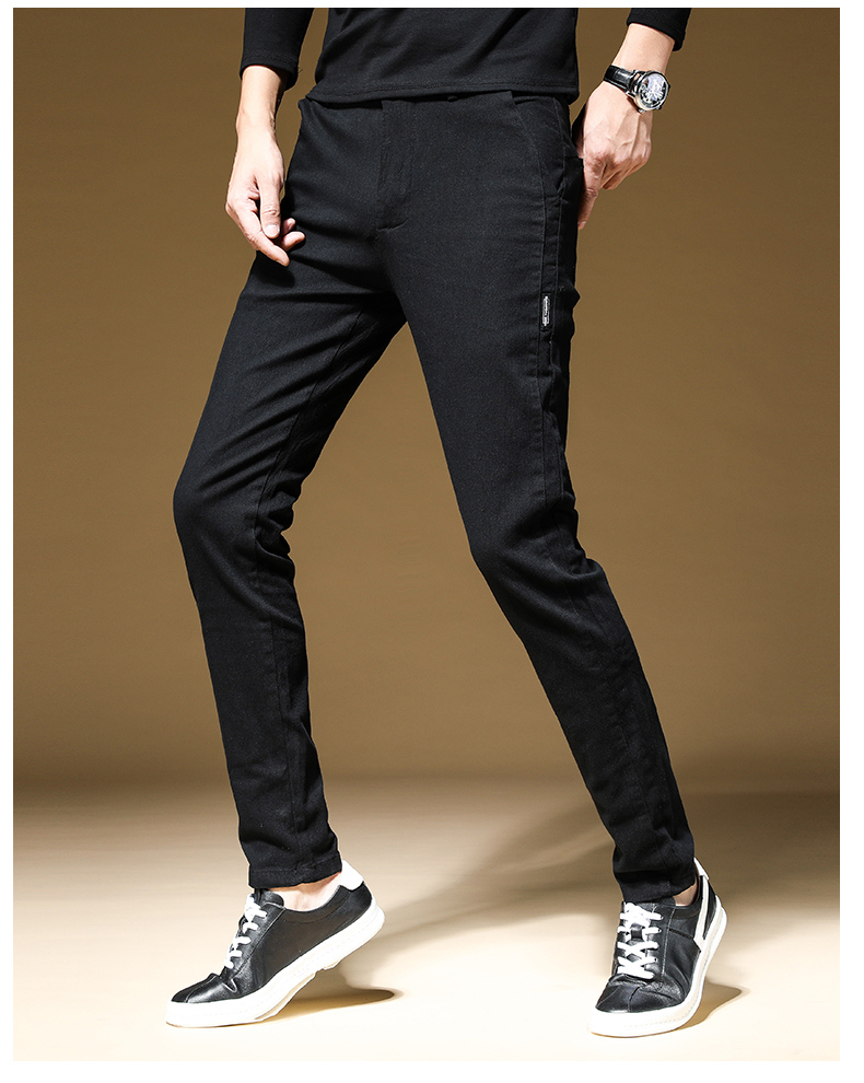 8807 秋款厚款 棉布弹力休闲裤