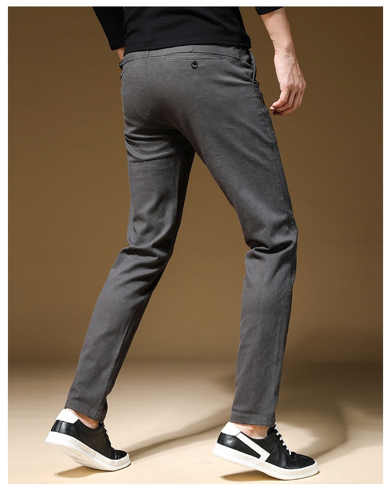 8807 秋款厚款 棉布弹力休闲裤