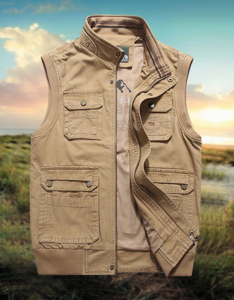 2019秋冬新款吉普马甲背心中年男士马甲大码爸爸商务马甲