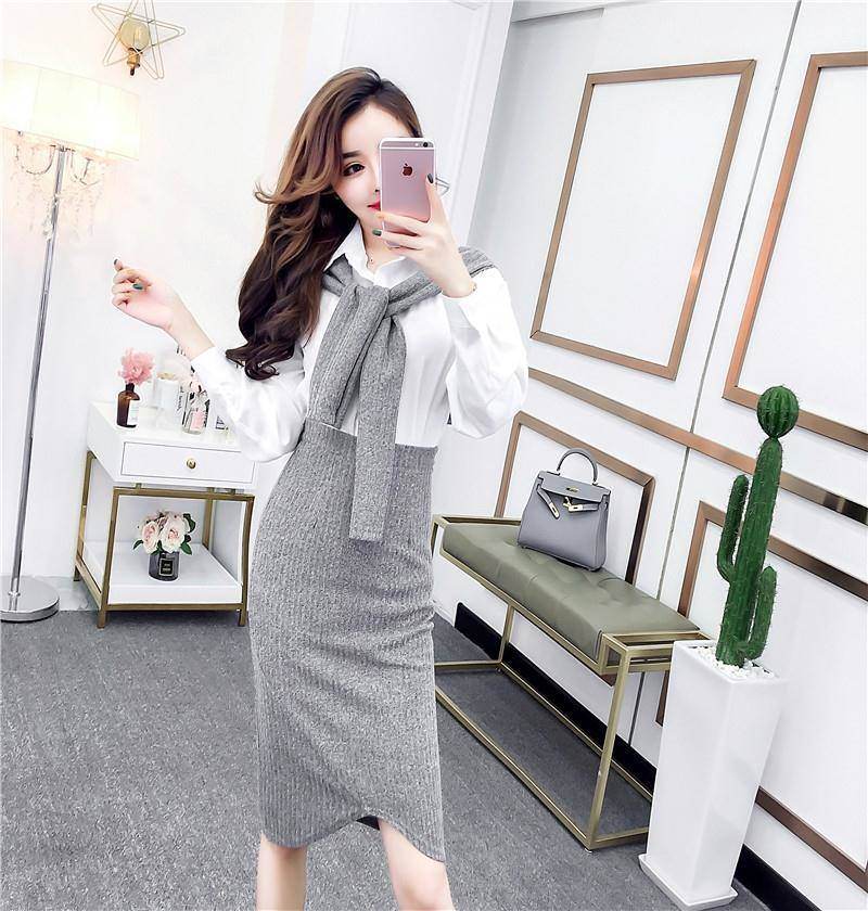 初秋网红套装女抖音同款衣服超仙两件套装女装2019新款气质女