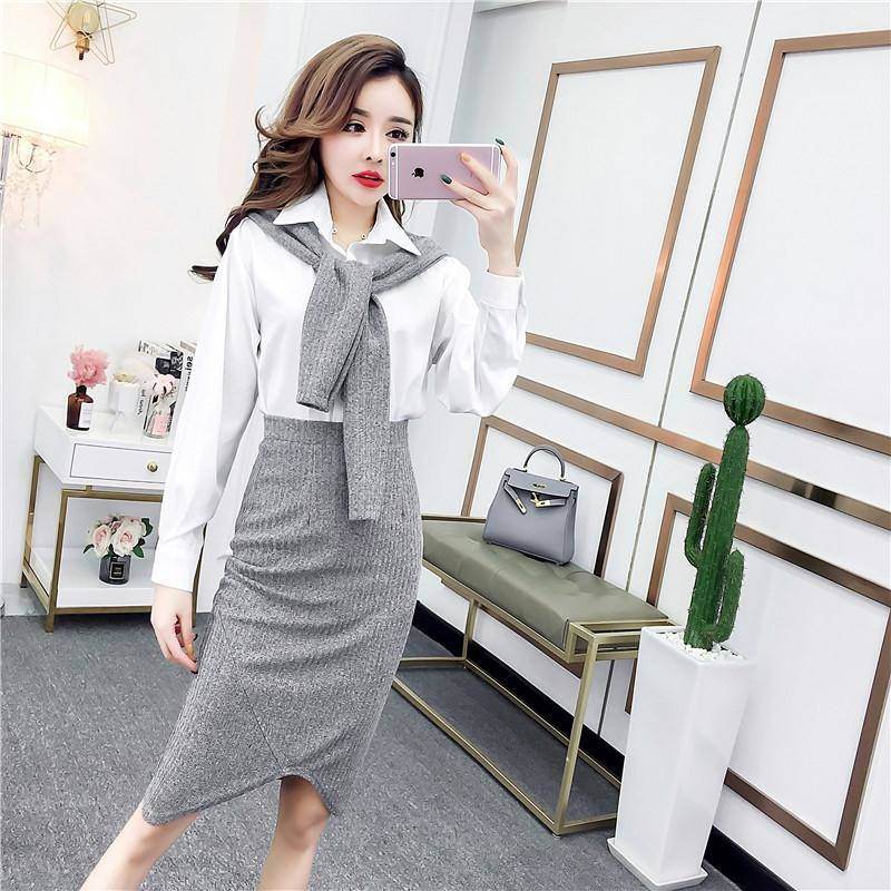 初秋网红套装女抖音同款衣服超仙两件套装女装2019新款气质女