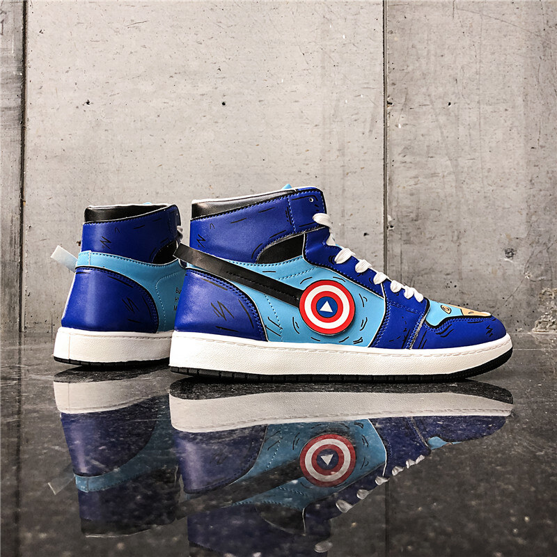 满足【x888】美国队长联名aj男鞋高帮空军一号男鞋板鞋39