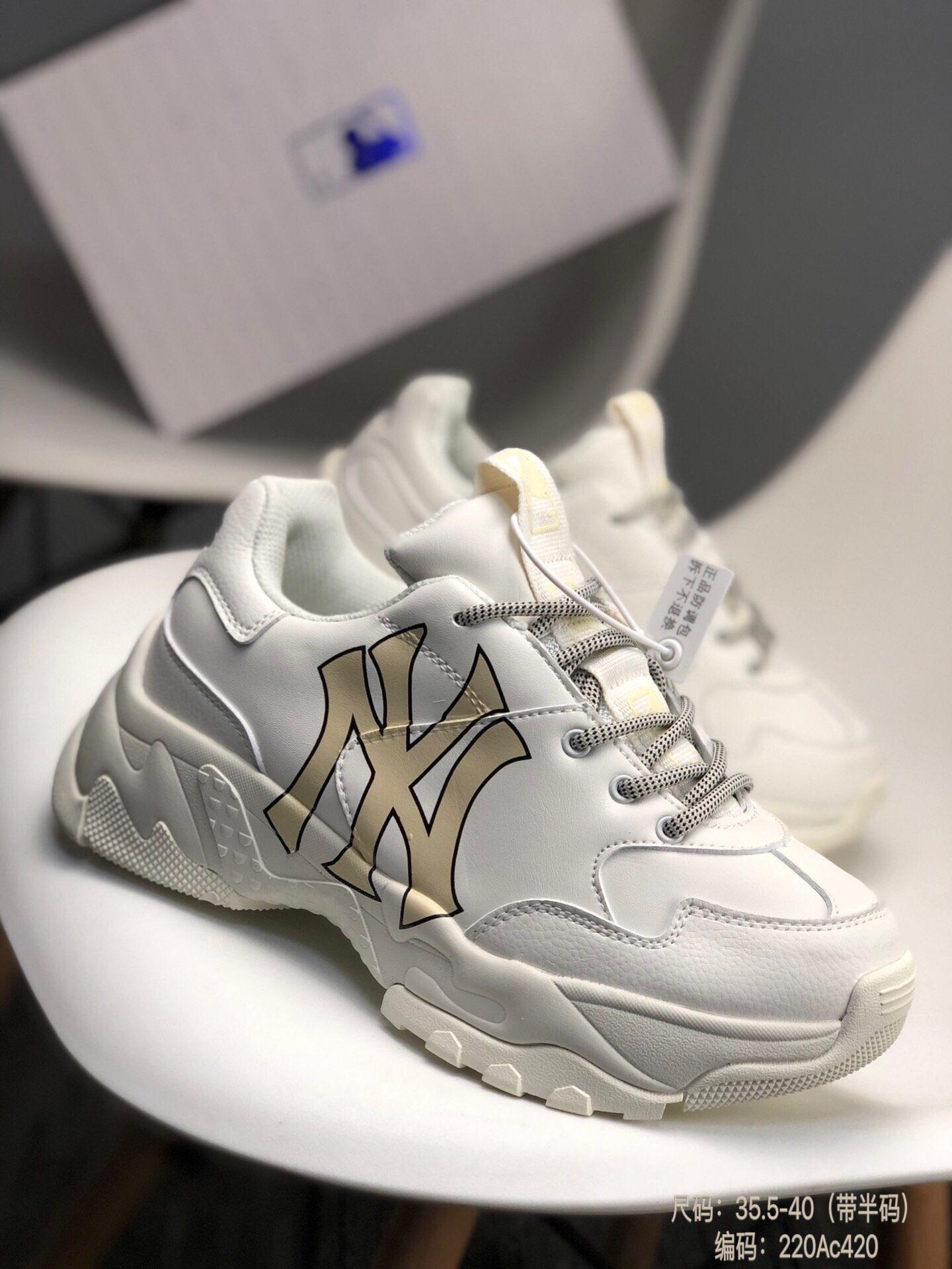 韩国潮牌 mlb ins 老爹鞋小红书网红老爹鞋洋基队莆田鞋