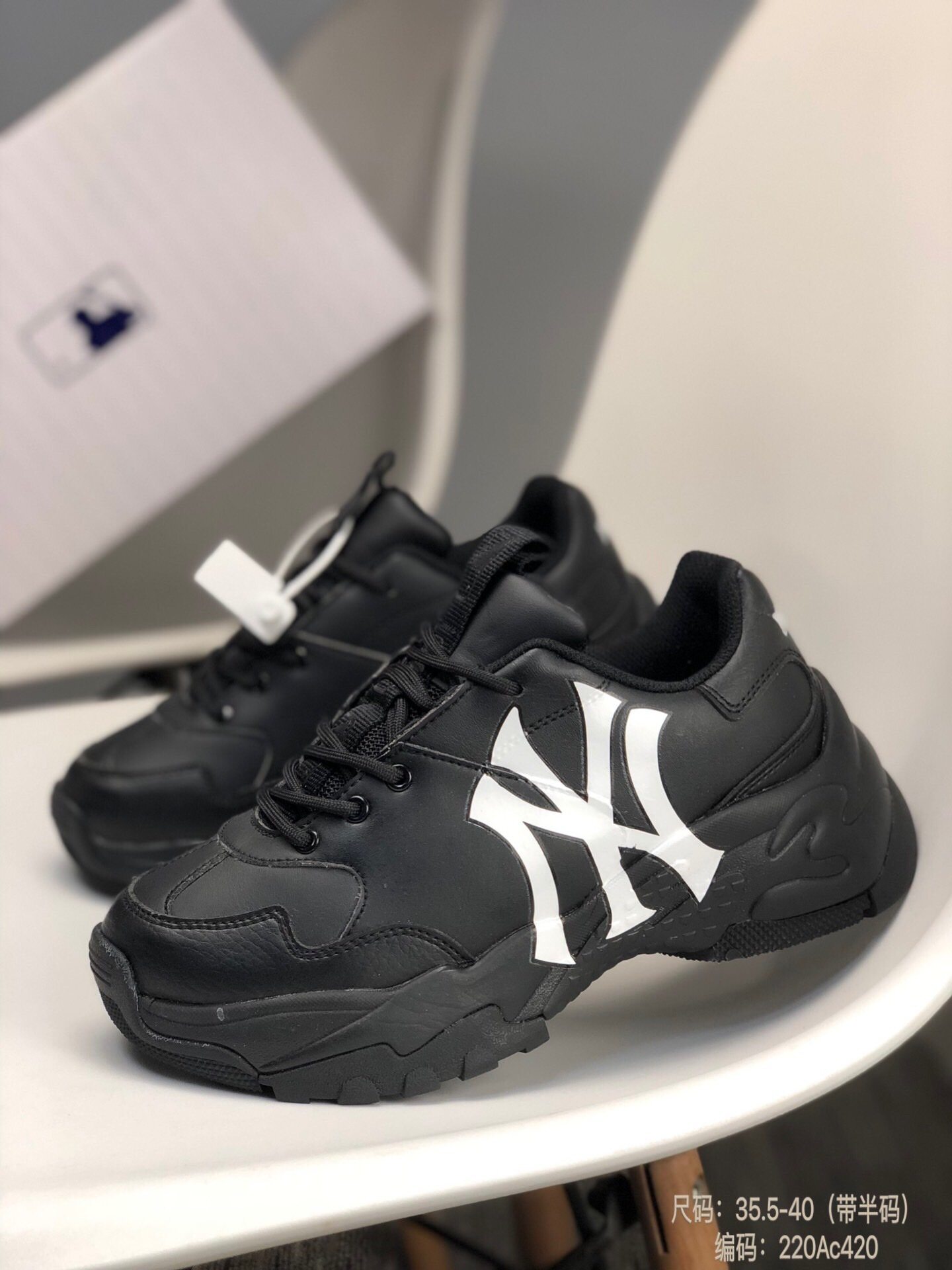 韩国潮牌 mlb ins 老爹鞋小红书网红老爹鞋洋基队莆田鞋