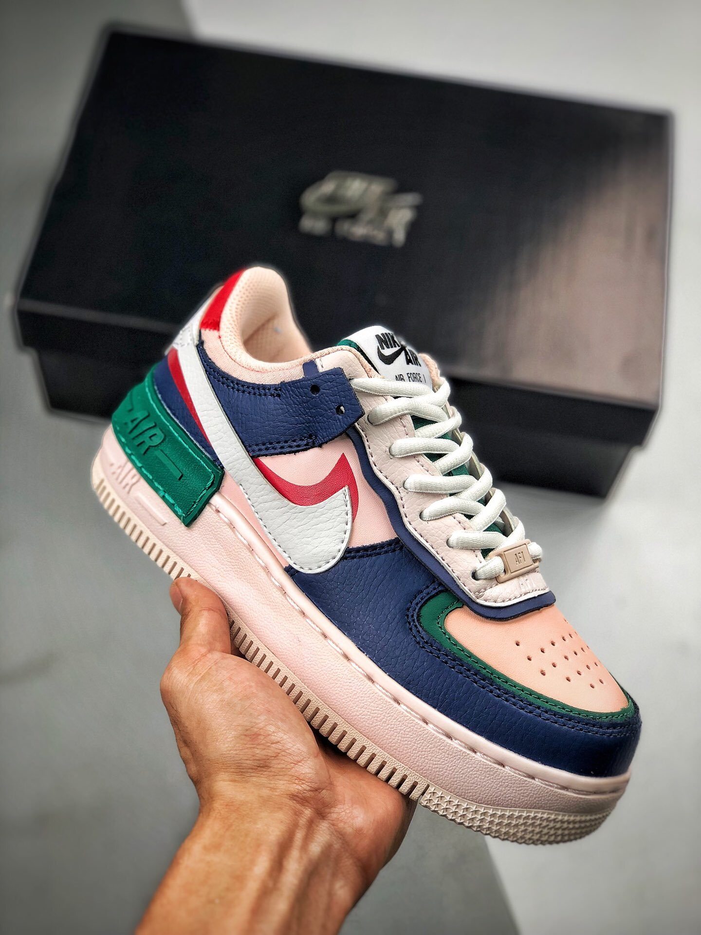 air force 1 拼接马卡龙 空军一号板鞋女 莆田鞋