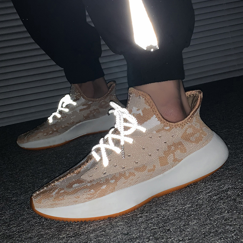 满足【8815】新款侃爷潮流飞织透气网面鞋子39-44批45