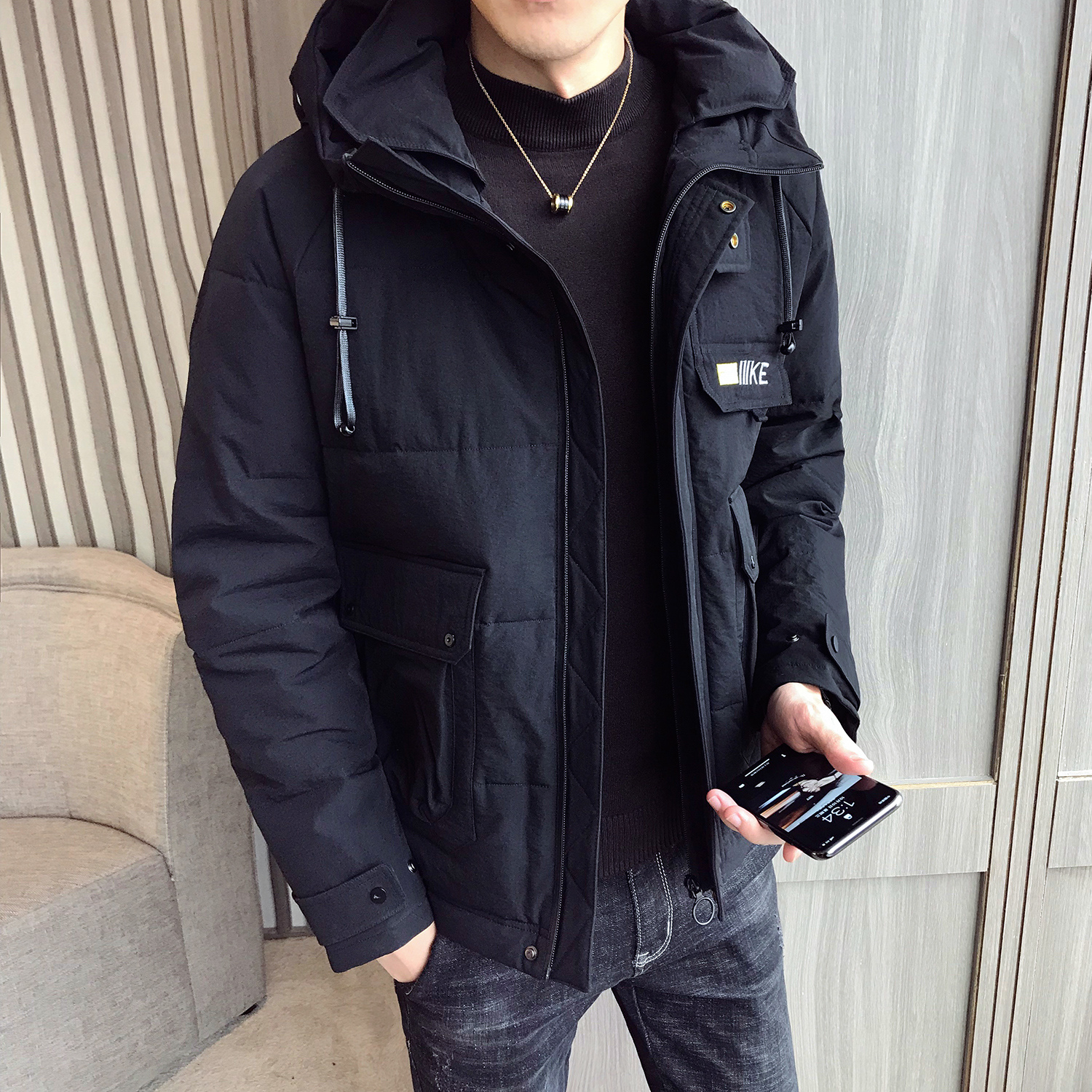 冬季男士短款韩版棉衣