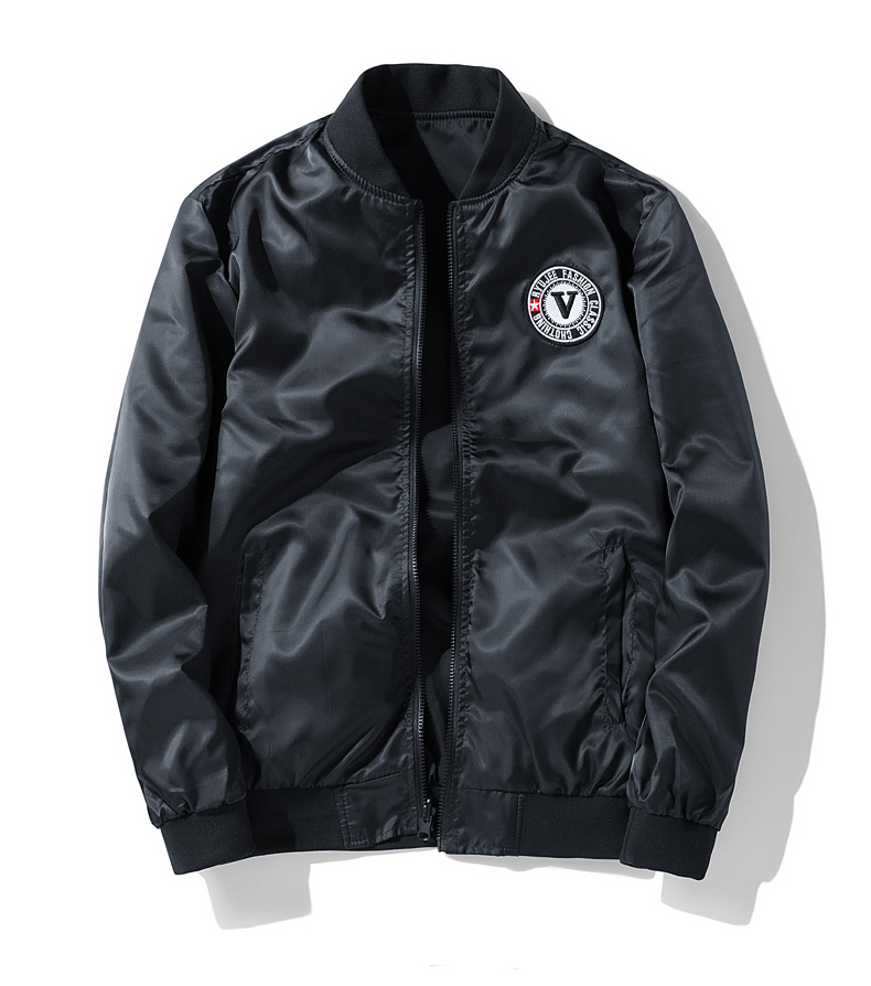 7xl大码 春季休闲空军飞行服夹克双面穿男士