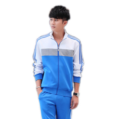 黑白校服套装春秋中学生运动男女通用高中生班服大学生团体定制