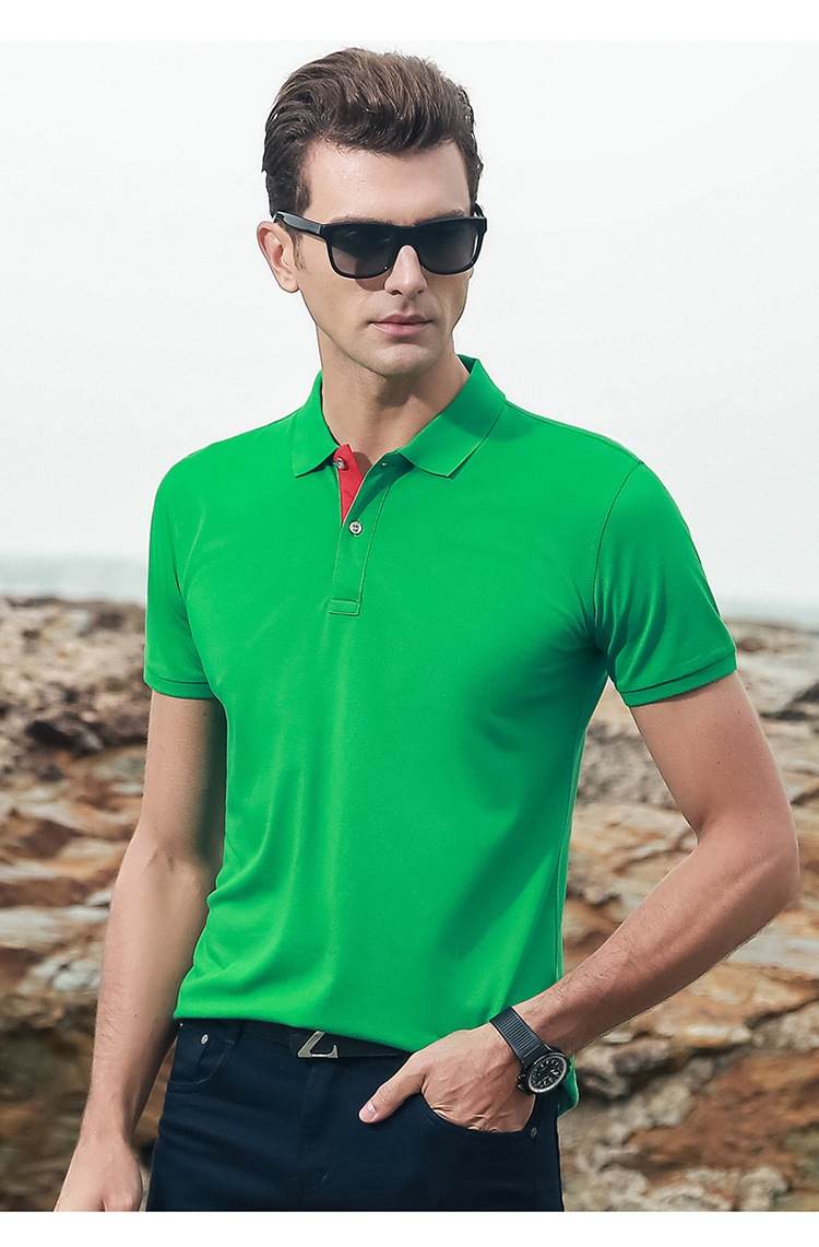 2020夏季新polo衫男短袖款宽松透气商务男装翻领男装