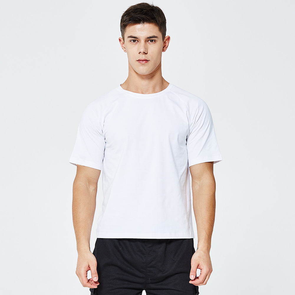 欧码2020新款夏季薄款短袖t恤衫打底衫青年圆领纯色t恤宽松体恤男