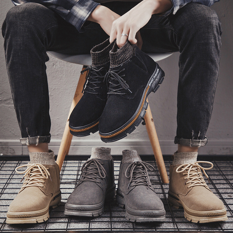 臭皮匠p111 高帮时尚马丁靴英伦风潮鞋短靴男