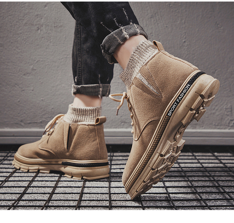 臭皮匠p111 高帮时尚马丁靴英伦风潮鞋短靴男