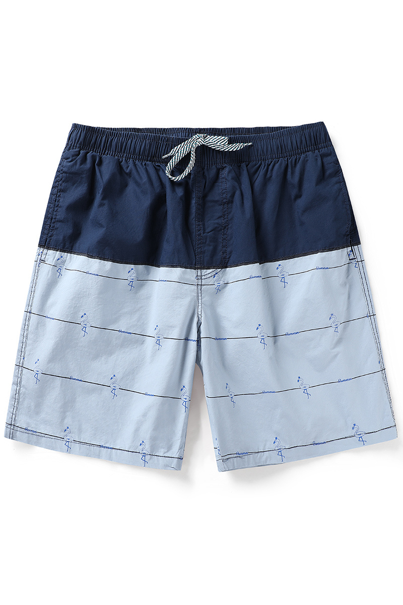 沙滩裤男宽松大码夏季花短裤纯棉五分裤夏天大裤衩海边休闲度假