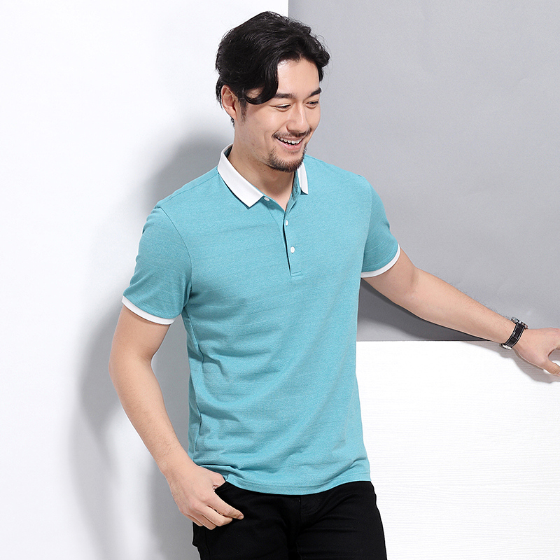 夏季短袖polo衫纯棉短t恤男半袖夏天保罗衫j041813 p85