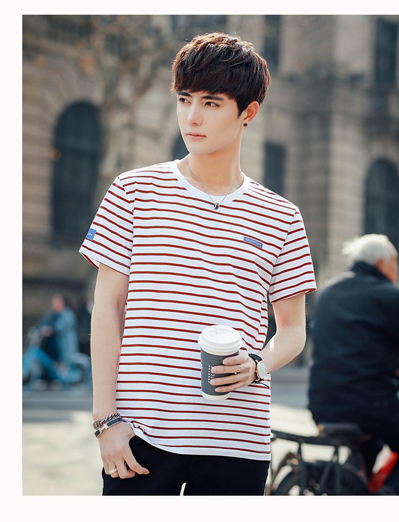 男士短袖t恤2020新款夏季纯棉打底衫青少年潮流体桖