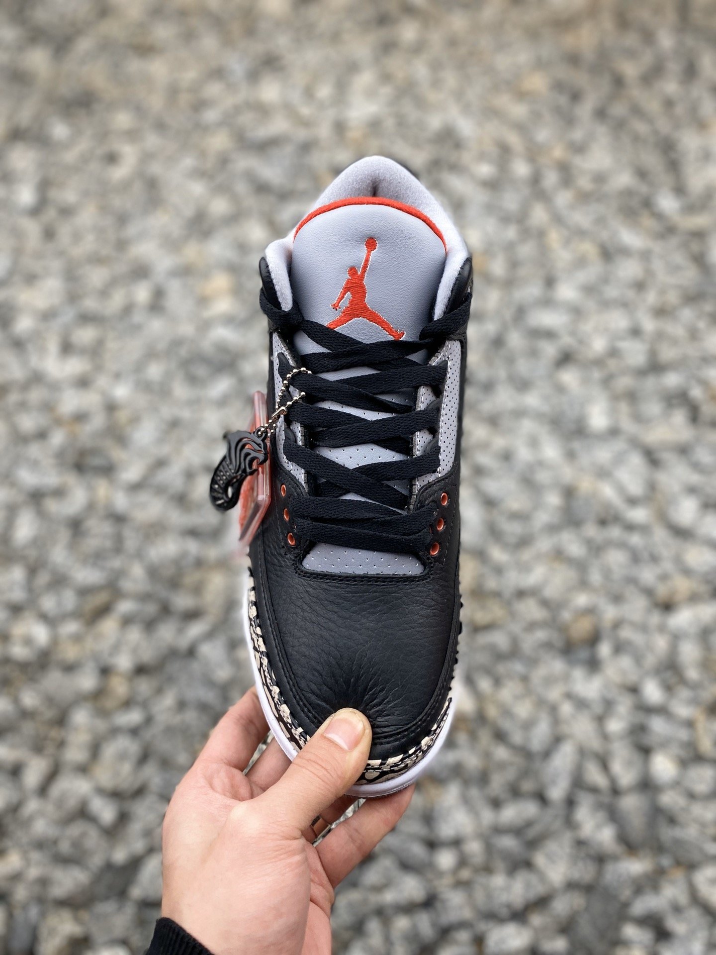 aj3乔3黑水泥高帮系带男鞋板鞋篮球鞋运动鞋 莆田鞋