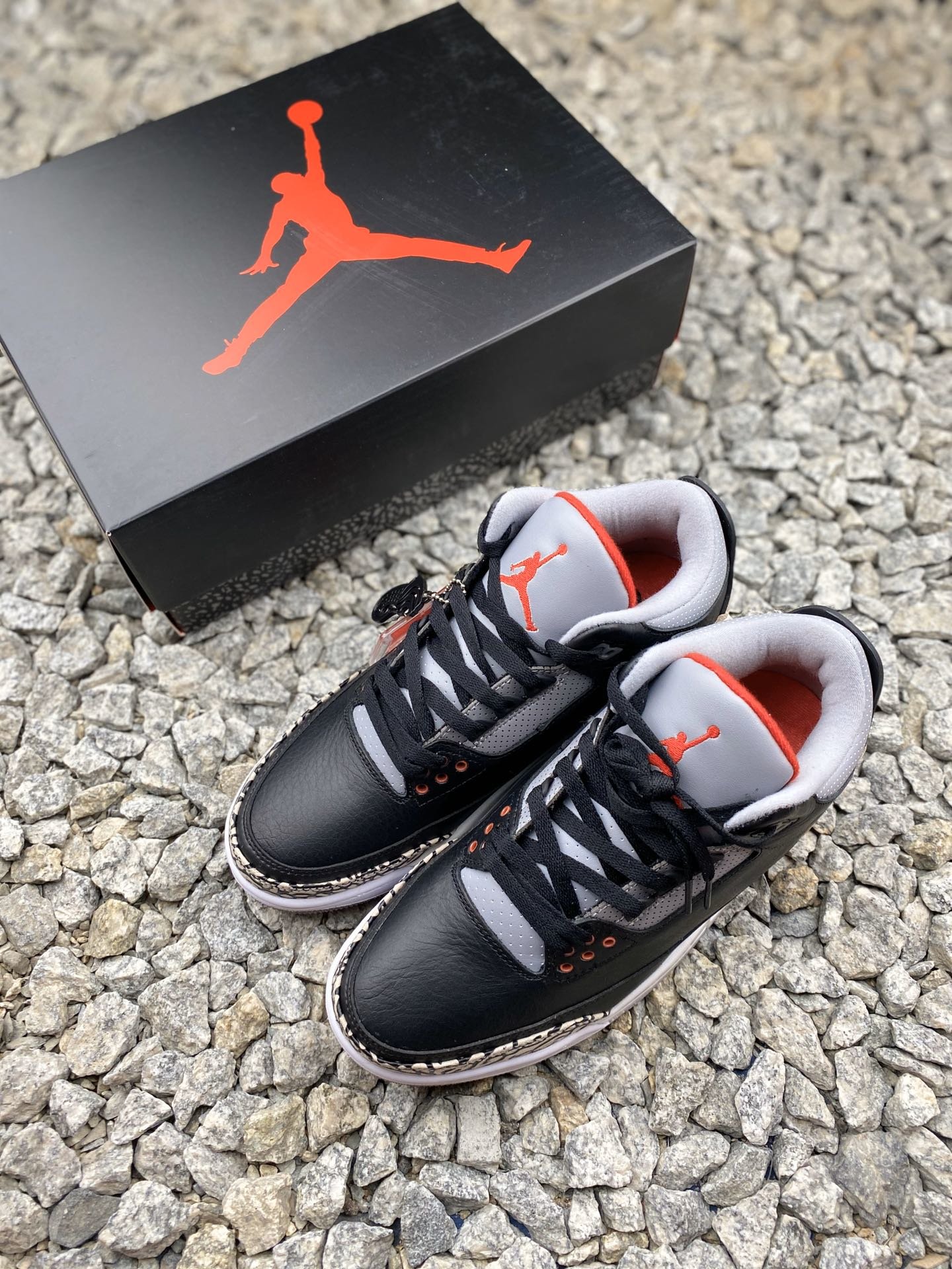 aj3乔3黑水泥高帮系带男鞋板鞋篮球鞋运动鞋 莆田鞋