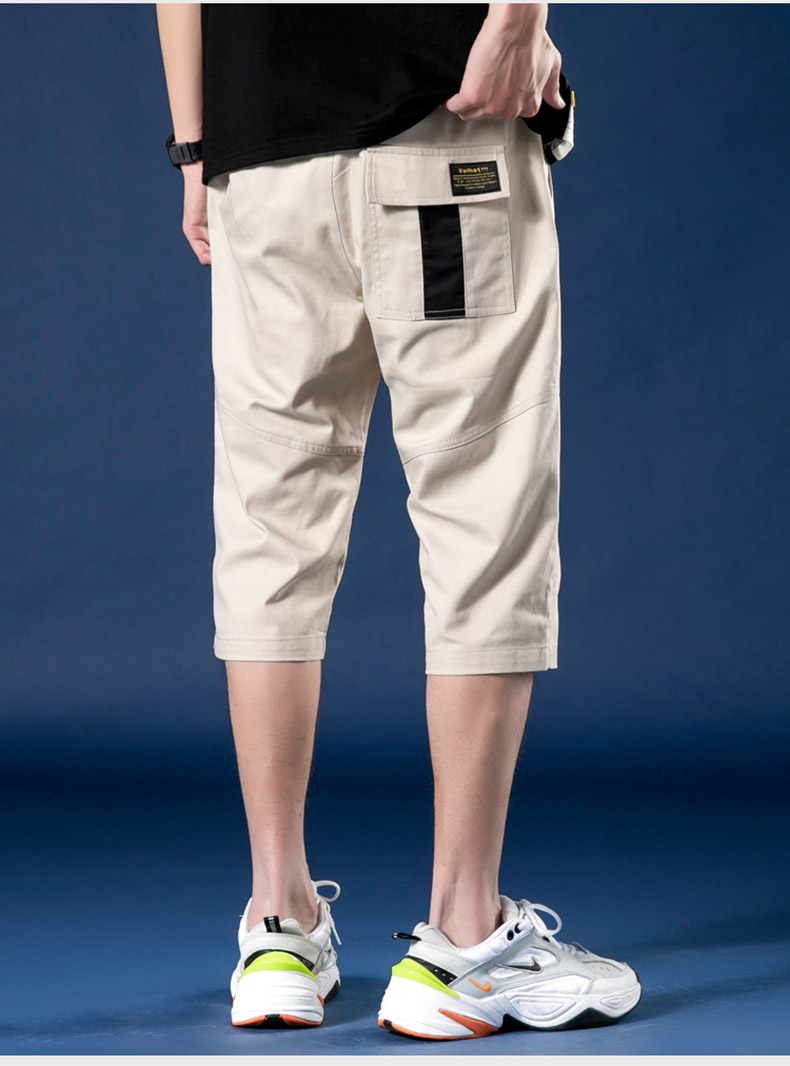 男士短裤宽松夏季薄款潮牌潮流运动七分中裤夏天学生休闲裤子五分