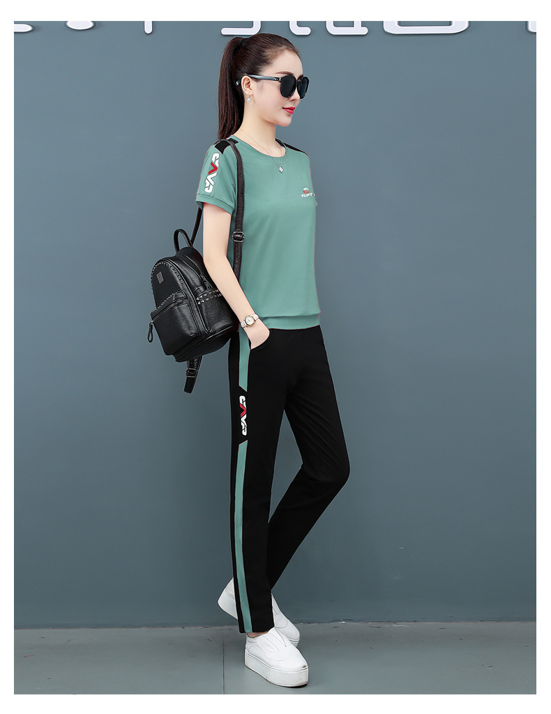 2020年夏季新款女装休闲运动套装