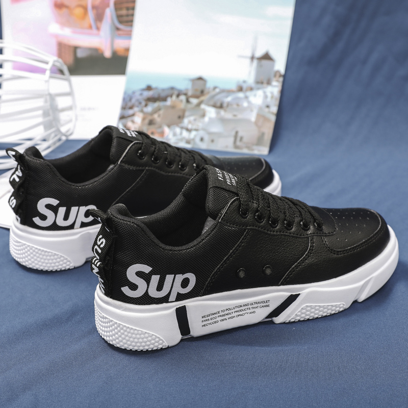 聚客新款sup运动潮鞋货号j807三色白黑,白红,黑红39