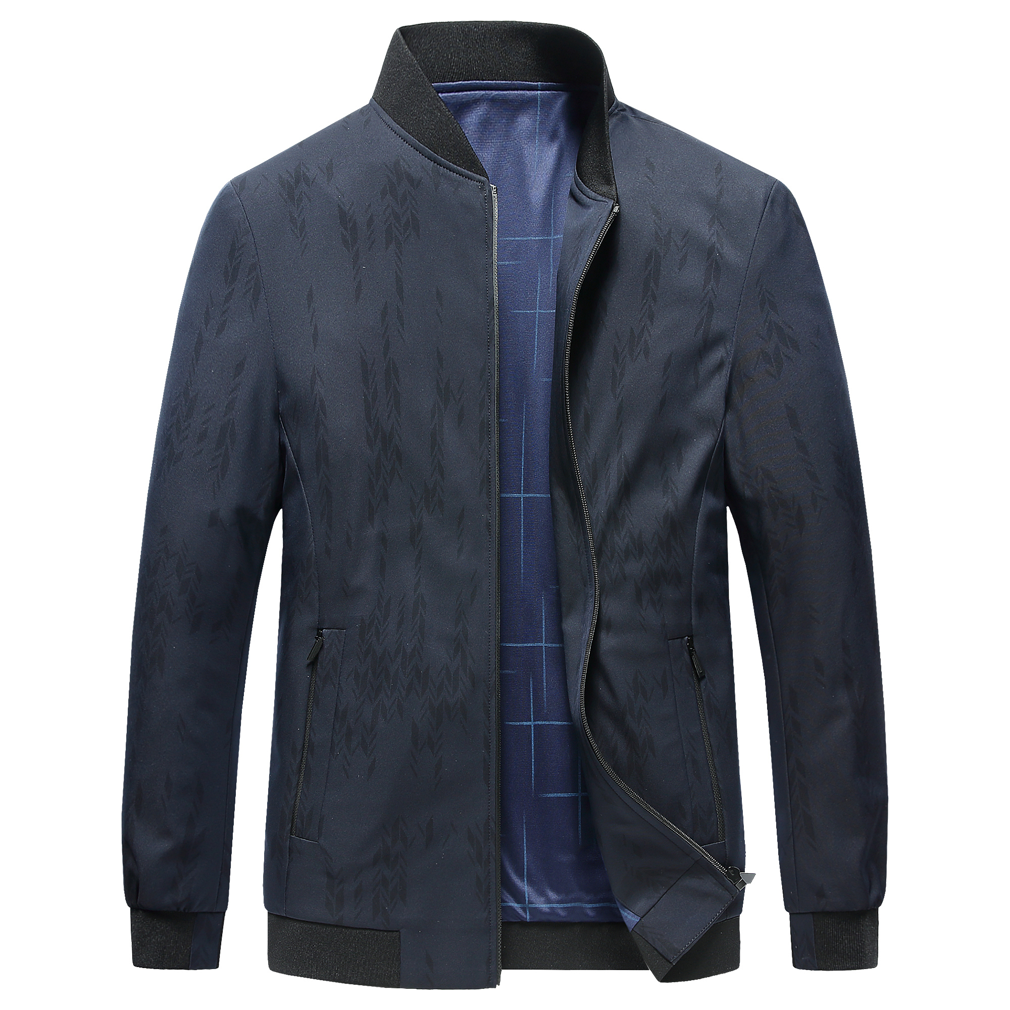 棒球领夹克青年男修身气质外套20春秋时尚休闲潮流m5218812-p200