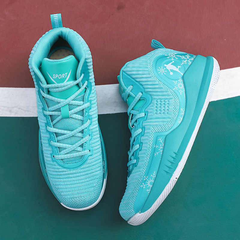 旺足2921飞织篮球鞋橡胶底37-44