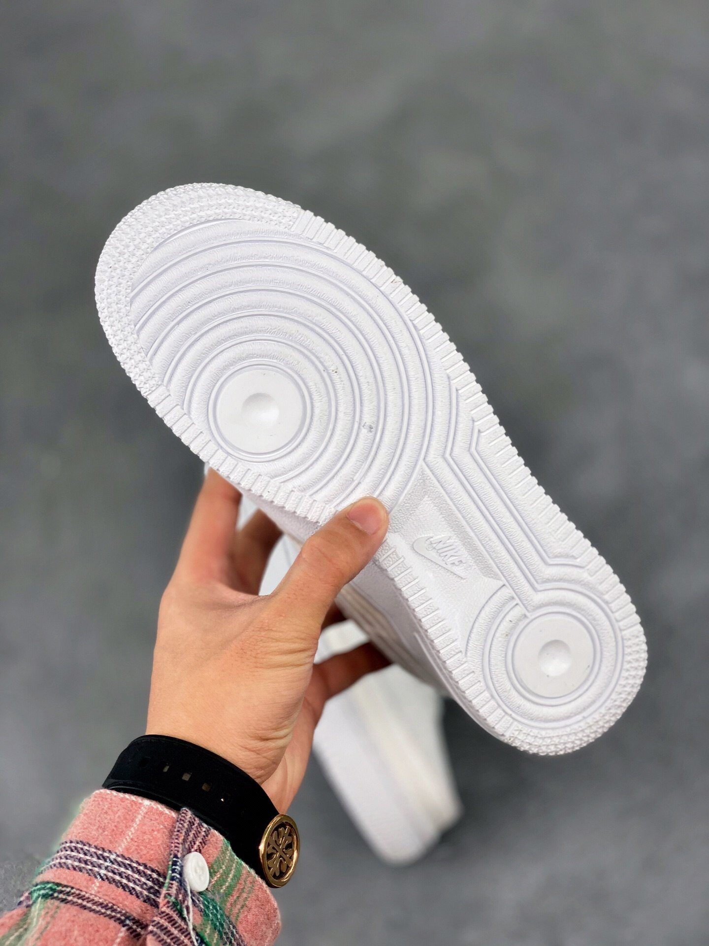 空军一号新款白色撕撕乐低帮系带女鞋小白鞋板鞋 莆田鞋