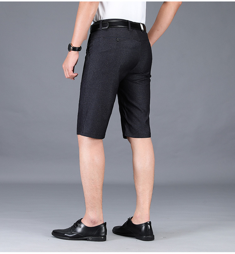 西服短裤男2020年夏季薄款西装裤子五分裤休闲直筒宽松西裤