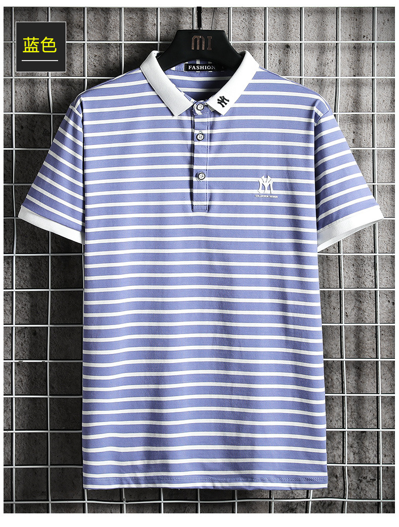 mt-157男士短袖polo衫翻领t恤潮流夏季港风半袖上衣