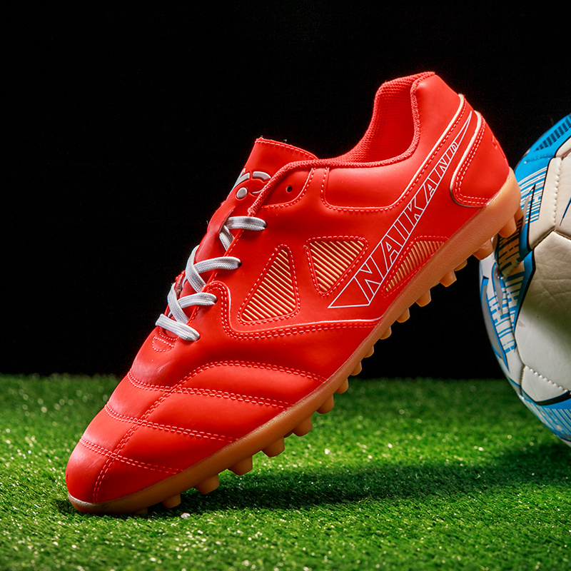 夏季热卖青少年运动鞋长钉草地足球鞋户外训练橡胶钉鞋代发跨境