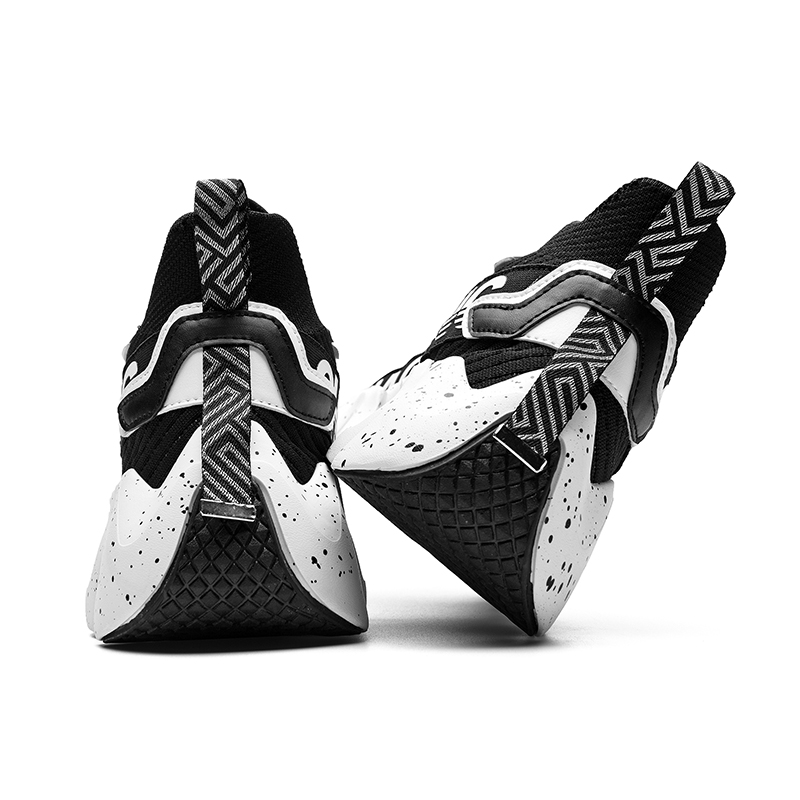 祥兴 新款高弹力飞织休闲运动潮鞋跑步鞋跨境大码39-44亚马