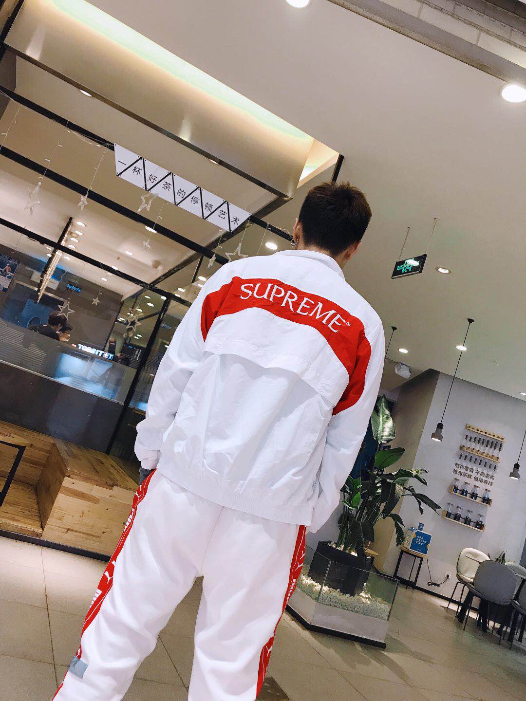 supreme棒球服欧美街头男女情侣款运动休闲立领夹克外套潮