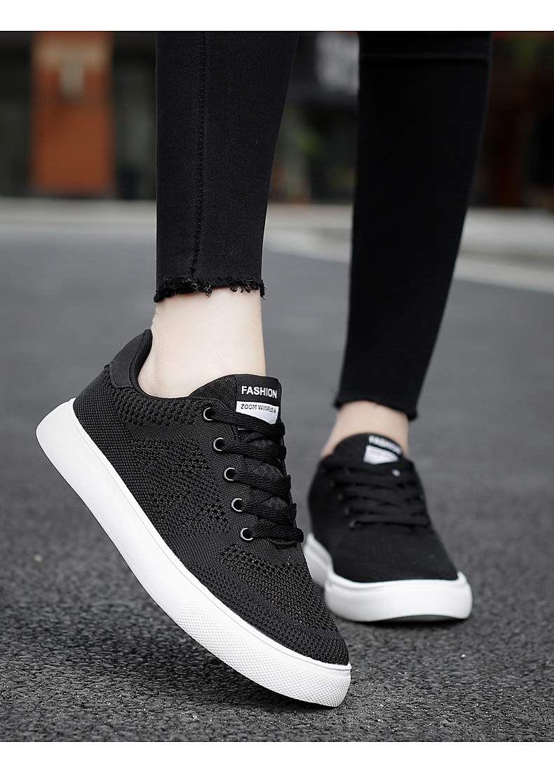 淘宝鞋庄飞织镂空网情侣款休闲鞋板鞋a017批43