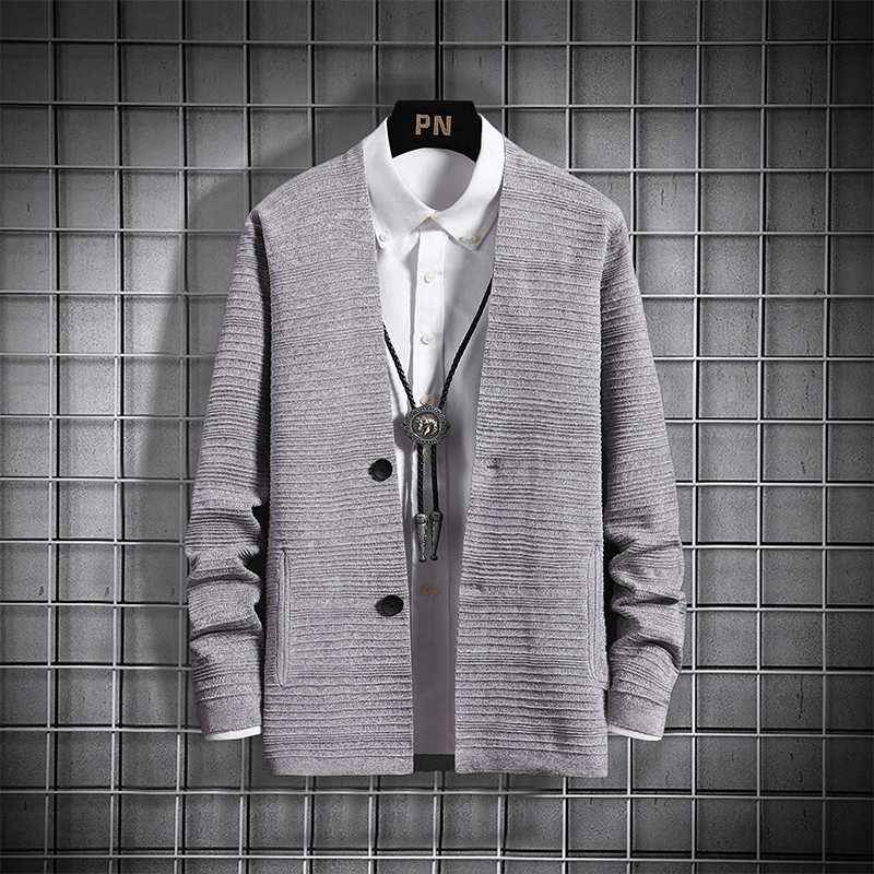 mens casual cardigan sweater