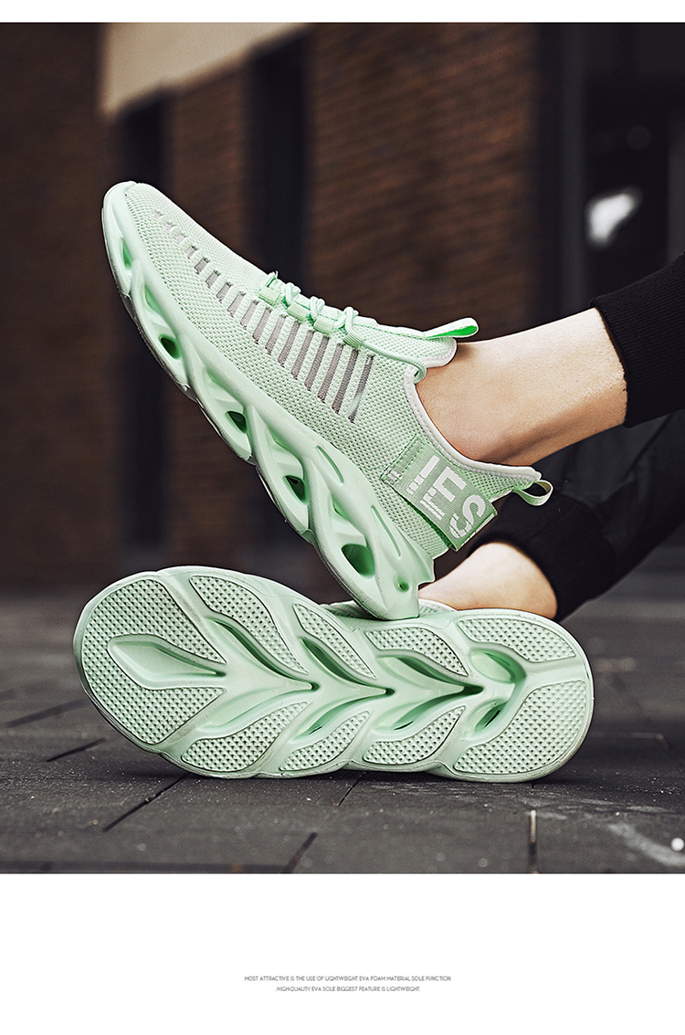 四哥g101跨境透气飞织运动鞋 男鞋 大码休闲麻花底